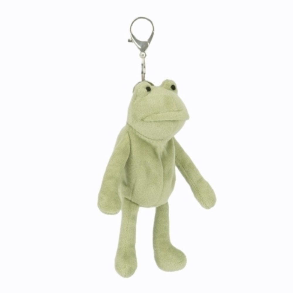 Jellycat Fergus Frog Bag Charm Exclusive 7.5x1.6x1.2" Soft Plush BNWT Authentic